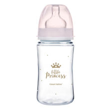 Canpol babies EasyStart anti-kólikás cumisüveg ROYAL BABY 240ml pink cumisüveg