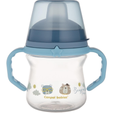  Canpol babies FirstCup Bonjour Paris Pohár szilikon itatóval 150 ml, kék (5901691869950) kulacs, kulacstartó