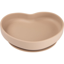 Canpol Babies Heart tányér tapadókoronggal Beige 1 db babaétkészlet