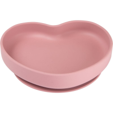 Canpol Babies Heart tányér tapadókoronggal Pink 1 db babaétkészlet