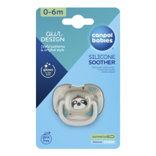  Canpol babies nyugtató szilikon cumi szimmetrikus 0-6 hó - lajhár cumi