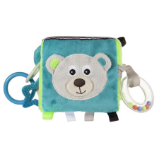 Canpol BABIES Plyšová senzorická kocka Medvedíky sivá plüssfigura