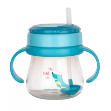 Canpol Babies Sportos csésze szalmaszállal és súllyal 250ml etetőcumi