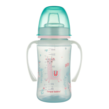 Canpol Babies Szilikon ivócsőrős tanulópohár, 240 ml, EXOTIC ANIMALS - zöld babaétkészlet