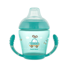 Canpol Cseppmentes itatópohár puha ivócsőrrel 230 ml (9h+) - Türkiz itatópohár