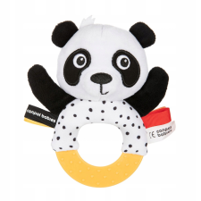 Canpol Szenzorikus plüss csörgő - Panda bébiplüss