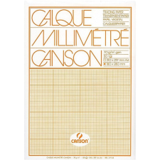 CANSON Milliméter pausz, narancs, A4, 50 lap, CANSON Calque (C200017145) decoupage papír