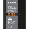 CANSON One 27,9x35,6 cm, álló, 100 g/m2, ragasztott fehér rajzpapírfüzet (C200006424)