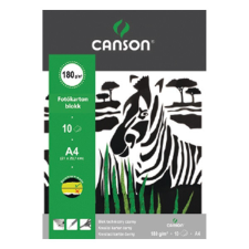 CANSON Student A4 10ív fekete fotókarton blokk iskolai kiegészítő