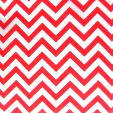 Canvas CHEVRON, cikkcakk mintás pamutvászon méteráru, piros méteráru