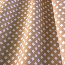 Canvas Írisz kockás drapp pamutvászon méteráru