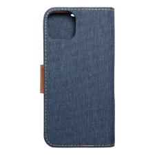 CANVAS Könyv tok iPhone 15 Plus tengerészkék tok és táska