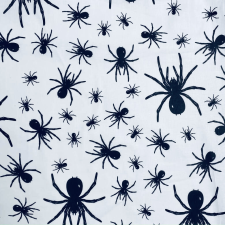 Canvas SPIDER, pók mintás, extra széles pamutvászon méteráru