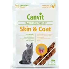 Canvit Cat Health Care Snack Skin &amp; Coat 100 g jutalomfalat macskáknak