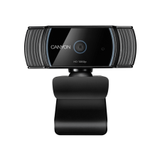 Canyon C5 1080P full HD 2.0Mega auto focus webcam with USB2.0 connector, 360 degree rotary view scope, built in MIC, IC Sunplus2281, Sensor OV2735, viewing angle 65°, cable length 2.0m, Black, 76.3x49.8x54mm, 0.106kg (CNS-CWC5) webkamera