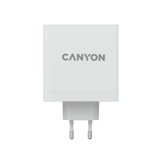 Canyon CND-CHA140W01 2x USB-C / USB-A Hálózati töltő - Fehér (28V / 5A) mobiltelefon kellék