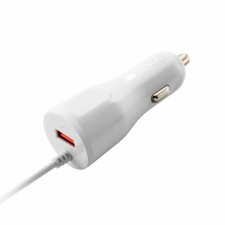 Canyon CNE-CCA033W Car Charger with built-in Lightning cable White mobiltelefon kellék