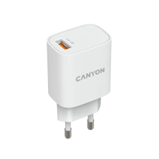 Canyon CNE-CHA18W USB QC 3.0, 18W hálózati töltő fehér (CNE-CHA18W) mobiltelefon kellék