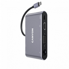 Canyon CNS-TDS14 8-in-1 USB Type-C Multiport Hub Dark Gray laptop kellék
