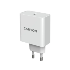 Canyon H-65 GaN 65W PD hálózati gyorstöltő fehér (CND-CHA65W01) mobiltelefon kellék