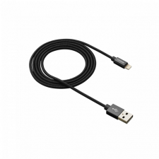 Canyon MFI-3 Charge & Sync MFI braided cable 1m Black (CNS-MFIC3B) kábel és adapter