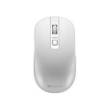 Canyon MW-18 2.4GHz Wireless Rechargeable Mouse with Pixart sensor, 4keys, Silent switch for right/left keys,DPI: 800/1200/1600, Max. usage 50 hours for one time full charged, 300mAh Li-poly battery, Pearl-White, cable length 0.6m, 116.4*63.3*32.3mm, 0.07 egér