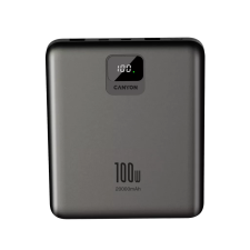 Canyon PB-2008 Powerbank 20000mAh 100W - Szürke (CNE-CPB2008DG) power bank