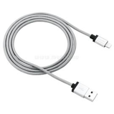 Canyon Szövetbevonatos iPhone, iPad, iPod USB - Lightning Apple MFI kábel szürke (CNS-MFIC3DG) kábel és adapter