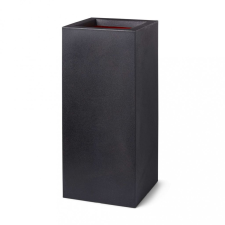 Capi Urban Smooth fekete téglalap alakú virágtartó 36 x 79 cm kerti dekoráció