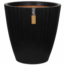 Capi Urban Tube fekete kúpos váza 55 x 52 cm kerti tárolás