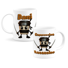  Cappuccino Assassino Brainrot egyedi neves bögre bögrék, csészék