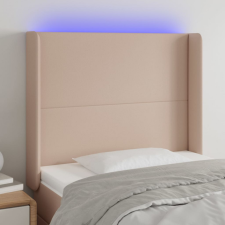  Cappuccino műbőr LED-es fejtámla 103x16x118/128 cm ágy és ágykellék