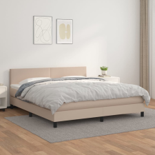 cappuccino színű műbőr rugós ágy matraccal 180 x 200 cm ágy és ágykellék