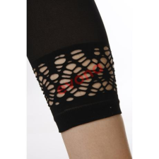  CAPRI 60 DEN fekete csipkés szárú leggings, m:170-116(4) Evona női nadrág