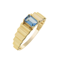 Capri Manhattan Baguette Topáz 14kt 0.64ct gyűrű gyűrű