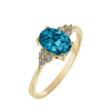  Capri Oslo Topáz 14kt 1.4ct Eljegyzési gyűrű