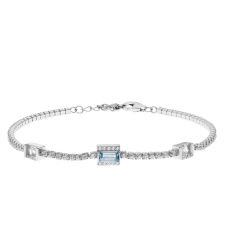  Capri Oslo Topáz 925 Ezüst 0.8 ct Tennis Karkötő gyűrű