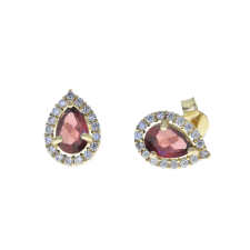 Capri Raindrop Gránát 14kt 0.90ct Fülbevaló fülbevaló