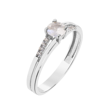 Capri San Francisco Fehér Zafír 14kt 0.27ct Eljegyzési gyűrű gyűrű