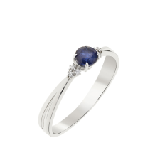 Capri Simple Elegance Oceanblue Zafír 14kt 0.34ct Eljegyzési gyűrű gyűrű