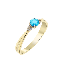 Capri Simple Elegance Swiss Topáz 14kt 0.31ct Eljegyzési gyűrű gyűrű