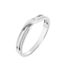  Capri Solid Elegance Gyémánt 14kt 0.01ct Eljegyzési gyűrű gyűrű