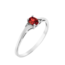  Capri Wonder of Iceland Rubin 14kt 0.41 t Eljegyzési gyűrű gyűrű