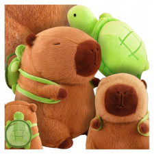 Capybara plüss levehető teknős hátizsákkal 25cm plüssfigura