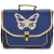 CARAMEL & CIE Iskolatáskák CARTABLE 38 CM PAPILLON BLEU Kék Egy méret