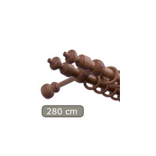  Carballo fa karnis cseresznye, kétsoros, 280 cm karnis, függönyrúd