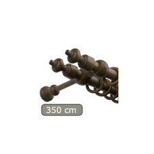  Carballo fa karnis mahagóni, kétsoros, 350 cm karnis, függönyrúd