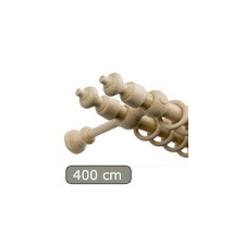  Carballo fa karnis natúr, kétsoros, 400 cm karnis, függönyrúd