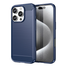 Carbon tok iPhone 16 Pro Max szilikon tokhoz - kék tok és táska