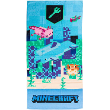 Carbotex Minecraft Víz alatti Kaland Fürdőlepedő - 70x140cm babatörülköző, kifogó
